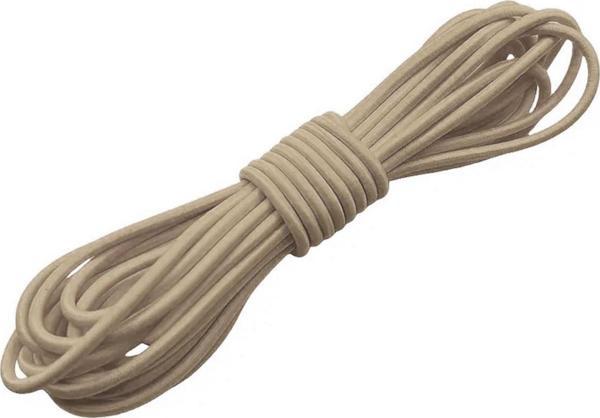 Bej Renk 5 Metre 2 mm Yuvarlak Lastik - Image 1