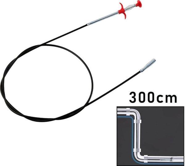 300CM YAYLI - KISKAÇ LAVABO - GİDER VB.TEMİZLEME - ÇOK AMAÇLI ÇUBUK (4401) - Image 1