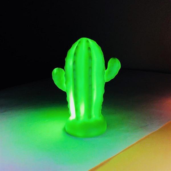 Pilli Silikon Led Işıklı Sevimli Kaktüs Gece Lambası Aydınlatması (4401) - Image 1