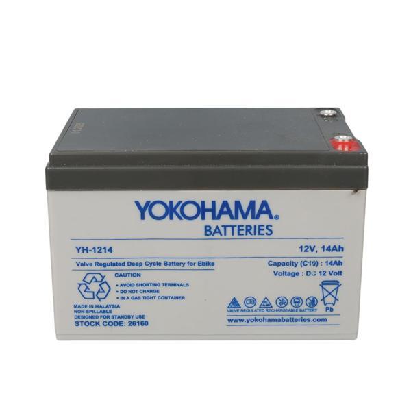 YOKOHAMA YH-1214 12 VOLT - 14 AMPER ELEKTRİKLİ BİSİKLET AKÜSÜ (150 X 95 X 98 MM) (4401) - Image 1