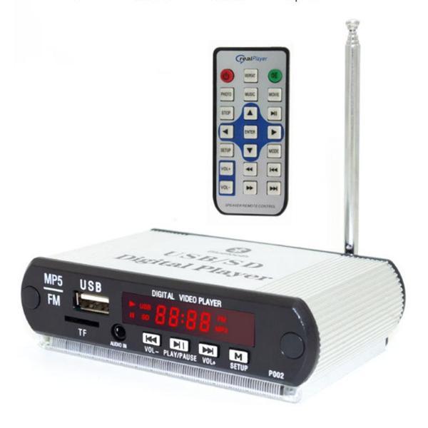 MAGICVOICE SS-105 MP5 USB/SD/MMC/BLUETOOTH KUMANDALI OTO TEYP ÇEVİRİCİ KASALI MODEL (5V/12V) (4401) - Image 1