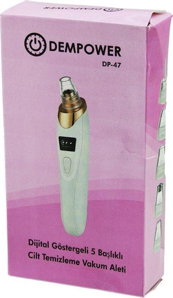 CİLT BAKIM ALETİ VAKUM AKNE- GÖZENEK- SİYAH NOKTA TEMİZLEME USB ŞARJ - 5BAŞLIK DİJİTAL G.- 3KADEME HIZ (4401) - Image 1