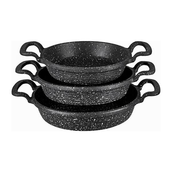 3PCS DÖKÜM SAHAN TAVA SET 18-20-22CM (4401) - Image 1