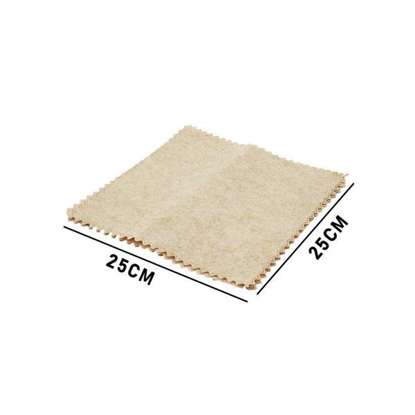 3 PCS 25X25CM YEŞİL LİF KABAK BİTİKİ ÜRETİMİ SAF DOĞAL TEMİZLİK BEZİ (4401) - Image 1