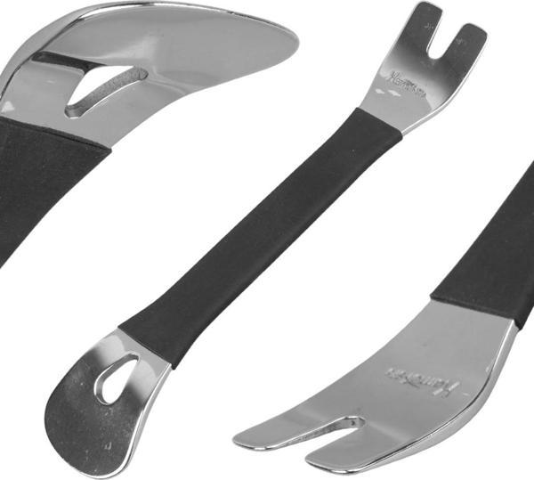 ARAÇ İÇİ SES SİSTEMİ SÖKME LEVYESİ KROM KAPLAMA ÇELİK (3X195MM) (4401) - Image 1