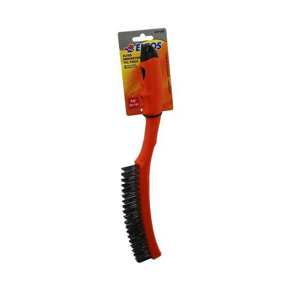 14 İNÇ 3X19 PROFESYONEL TEL FIRÇA - RENKLİ PLASTİK SAPLI (4401) - Image 1
