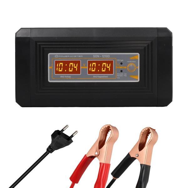 12 VOLT - 10 AMPER DİGİTAL EKRANLI AKILLI AKÜ ŞARJ CİHAZI (4401) - Image 1