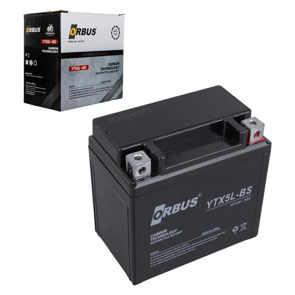 ORBUS YTX5L-BS 12V 5A MOTOSİKLET AKÜSÜ (114 X 70 X 106 MM) (1.8KG) (4401) - Image 1