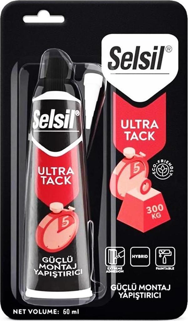 SELSİL MONTAJ YAPIŞTIRICI BEYAZ ULTRA TACK 60ML (4401) - Image 1