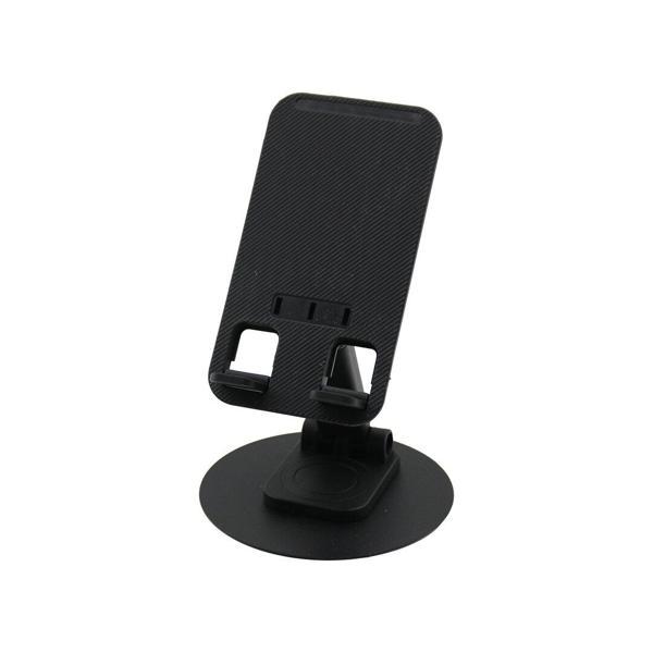 METAL DÖNER TABANLI AKROBAT MASA ÜSTÜ TELEFON TUTACAK SİYAH PLASTİK (4401) - Image 1