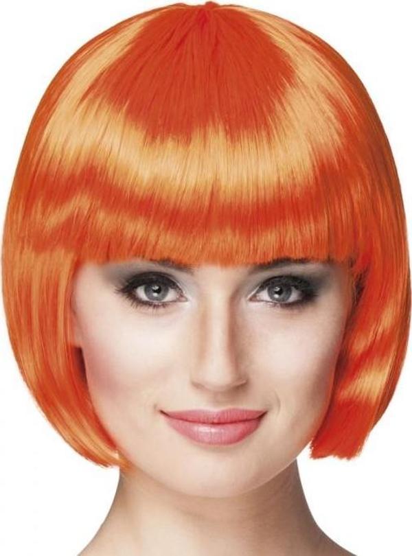 Turuncu Renk Parti Peruğu Küt Saç (4401) - Image 1