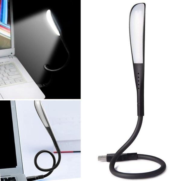 USB Girişli 14 Ledli 3 Kademeli Dokunmatik Masa/Kitap Okuma Lambası Ledi Siyah (4401) - Image 1