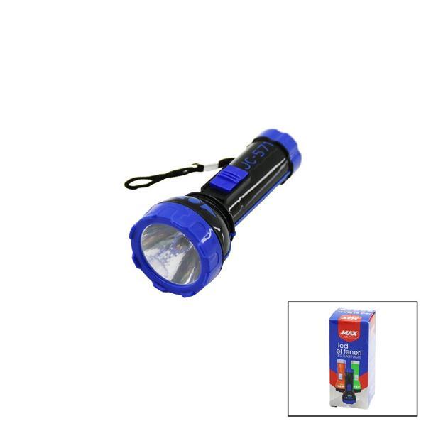 PİLLİ   MİNİ=11.2CM  LED EL FENERİ  75LÜMEN   OUTPUT: 1.5V   RENKLİ PLASTİK (4401) - Image 1
