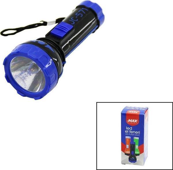 PİLLİ   MİNİ=11.2CM  LED EL FENERİ  75LÜMEN   OUTPUT: 1.5V   RENKLİ PLASTİK (4401) - Image 1