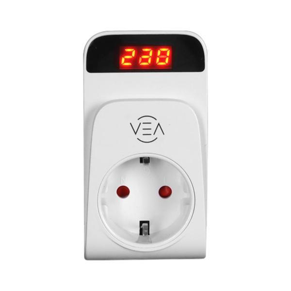 VEA VE-25530 15A 3520W TEKLİ DİJİTAL GÖSTERGELİ AKIM KORUMALI PRİZ AŞIRI YÜKSEK GERİLİM (4401) - Image 1
