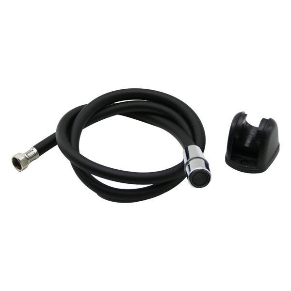 SİYAH PLASTİK PERLATÖRLÜ TAHARATMATİK HORTUM  120CM (4401) - Image 1