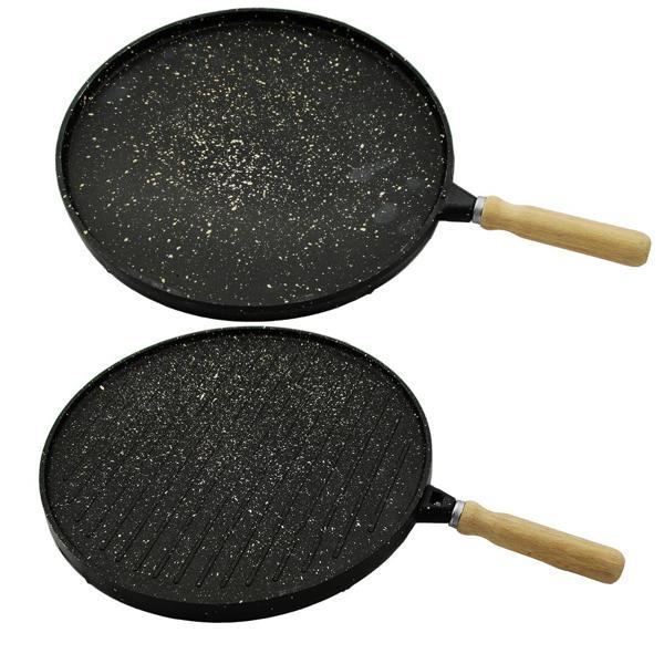 ÇİFT TARAFLI DÖKÜM GRANİT BAZLAMA - GÖZLEME TAVASI 36CM (4401) - Image 1