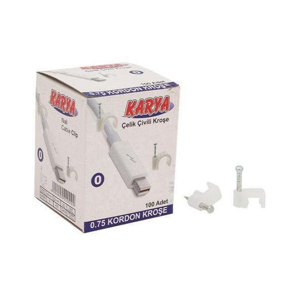 KROŞE 0 NUMARA 4 MM (0.75 YASSI KABLOLAR İÇİN) 100LÜ PAKET KARYA (4401) - Image 1