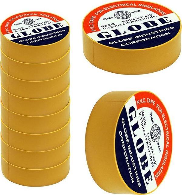 GLOBE İZOLE BANT SARI 10LUK  0.13MMX19MM (4401) - Image 1