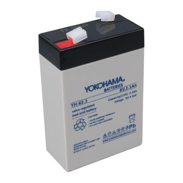 YOKOHAMA YH-62.3 6 VOLT - 2.3 AMPER AKÜ (101 X 66 X 33 MM) (4401) - Image 1