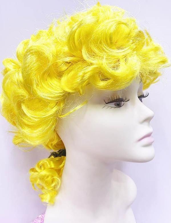 Marquis Baroque Peruk Barok Dönem Yargıç Peruğu Sarı Renk (4401) - Image 1