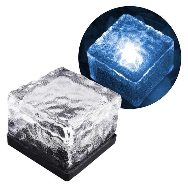 SOLAR LEDLİ MAVİ TUĞLA GÖRÜNÜMLÜ BAHÇE DEKORASYON AYDINLATMA (4401) - Image 1