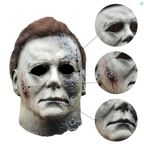 Michael Myers Lateks Maske - Michael Myers Et Maske Kafaya Tam Geçmeli (4401) - Image 1