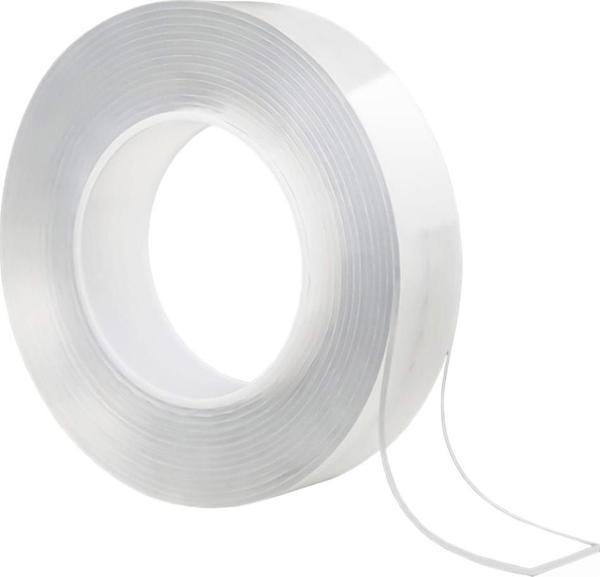 ÇİFT TARAFLI NANO TEKNOLOJİ SÜPER YAPIŞTIRICI ŞEFFAF BANT 1MM*3CM*3M (4401) - Image 1