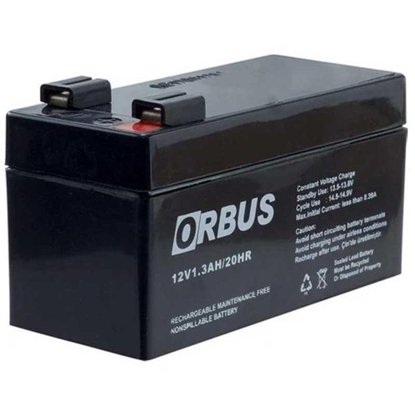 AKÜ 12 VOLT 1.3 AMPER ORBUS ORB12-1.3 (96 X 42 X 52 MM) (4401) - Image 1