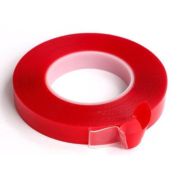 2 Metre Güçlü Yapışkanlı Çift Taraflı Slikon Pratik Şeffaf Bant (4401) - Image 1