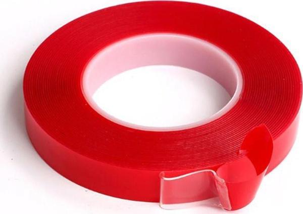 2 Metre Güçlü Yapışkanlı Çift Taraflı Slikon Pratik Şeffaf Bant (4401) - Image 1