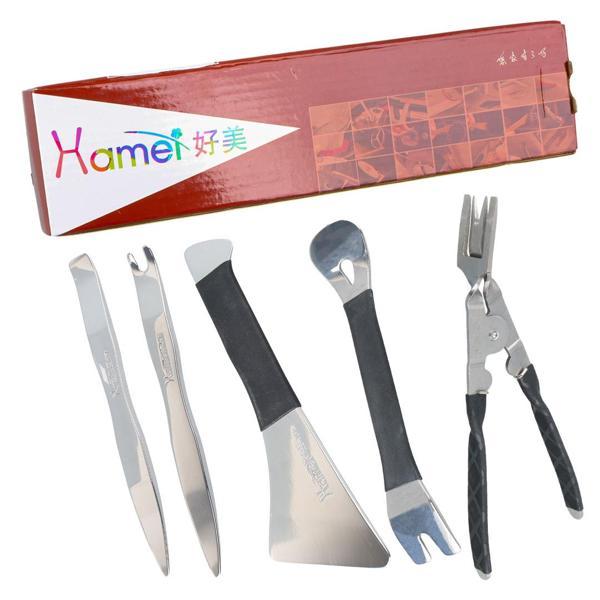 PRO ARAÇ KAPI KOLU ÇERÇEVE SÖKME SETİ PASLANMAZ ÇELİK (5 FARKLI APARAT) (4401) - Image 1