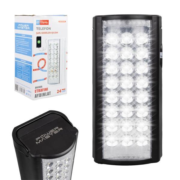 24 LEDLİ TELEFON ŞARJ EDEBİLEN IŞILDAK (4401) - Image 1