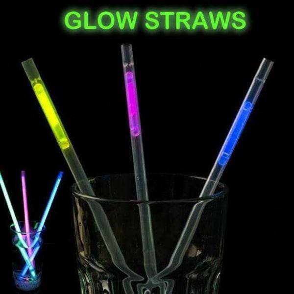 Karanlıkta Parlayan Glow Fosforlu Pipet 3 Renk 3 Adet (4401) - Image 1