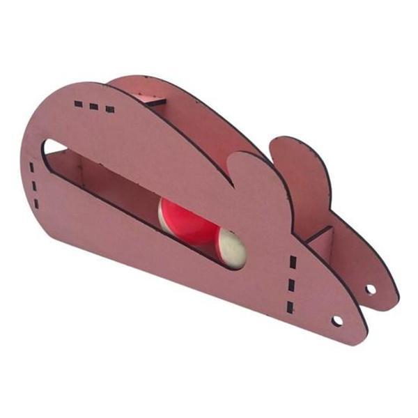 Fare Kedi Oyunu Ahşap 2 Toplu Kedi Oyuncağı Tahta Kedi Oyunu Tahta Fare Ve Toplu Oyuncak (4401) - Image 1