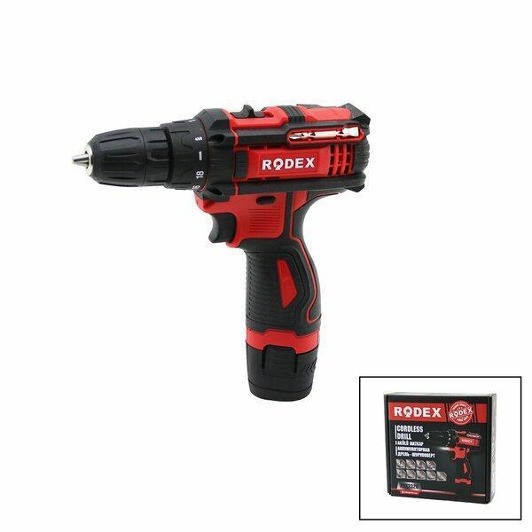 2 KADEME HIZ - VİTESLİ   ŞARJLI  MATKAP  0-350 / 0-1350 RPM   12V / 1.3A LI-ION RDX-3320 (4401) - Image 1
