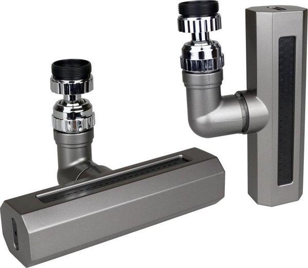 SİYAH  GENİŞ  360 DERECE DÖNEBİLENOYNAR BAŞLIK - 4 MOD  PERLATÖR ŞELALE MUSLUK UCU KTX-3288 (4401) - Image 1