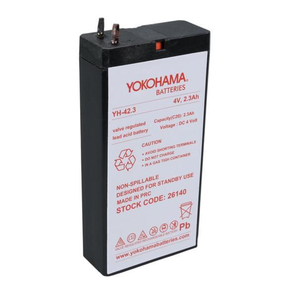 YOKOHAMA YH-42.3 4 VOLT - 2.3 AMPER KURU AKÜ (50 X 100 X 22 MM) (4401) - Image 1