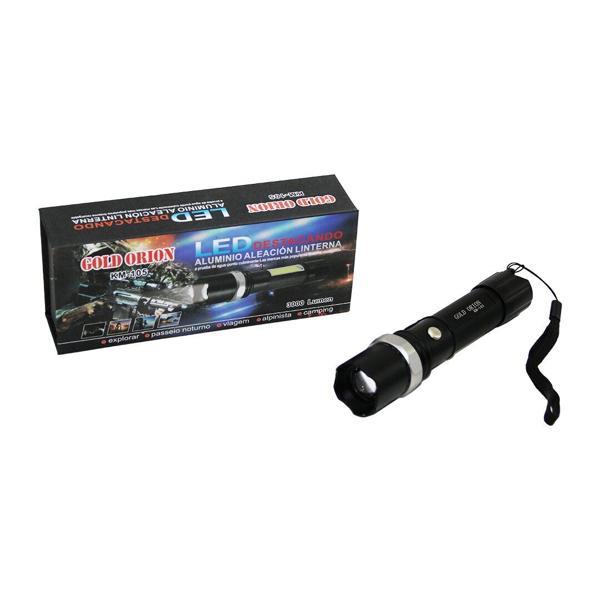 GOLD ORION KM-105 2IN1 ZOOMLU EL FENERİ - COB LED USB ŞARJLI METAL KASA 15.5CM 3000 LUMEN (4401) - Image 1