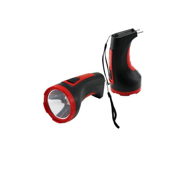 3W TEK LED BOMBELİ GÖVDE FİŞ ŞARJLI EL FENERİ UZUN MESAFELİ (4401) - Image 1