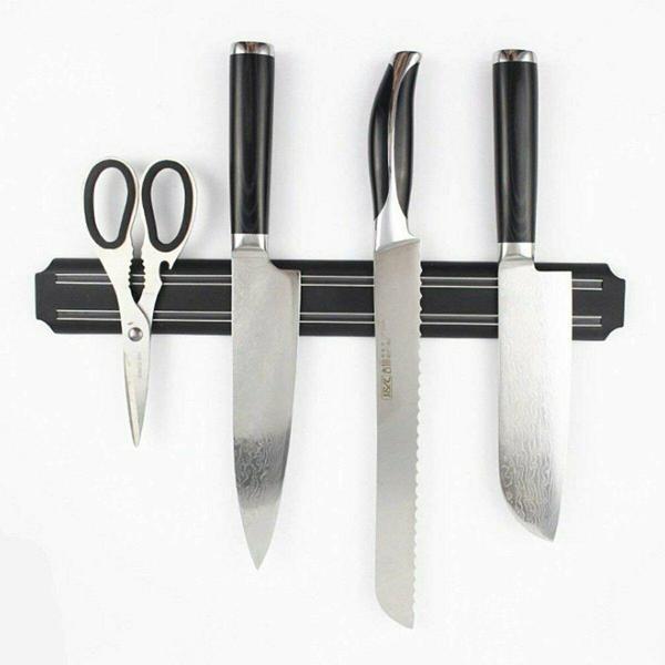 Mıknatıslı Paslanmaz Duvar Bıçak Askısı Standı 33 Cm Aparat (4401) - Image 1