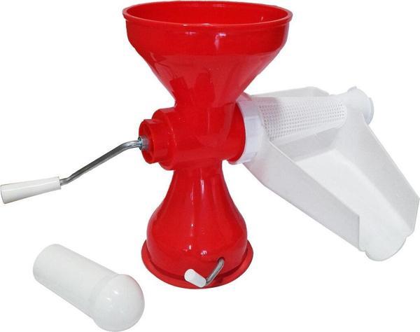 PLASTİK SÜZGEÇLİ - HAZNELİ SALÇA MAKİNESİ  METAL KOLLU EV YAPIMI FİRESİZ PRATİK KULLANIM BRKT-312007 (4401) - Image 1