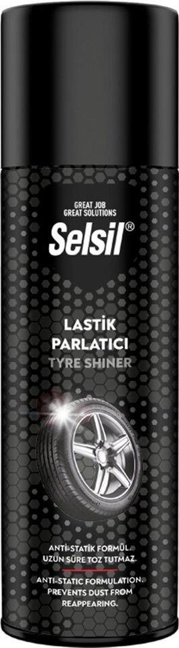 SELSİL OTO - ARAÇ LASTİK PARLATICI - TEMİZLEYİCİ SPREY 500ML (4401) - Image 1