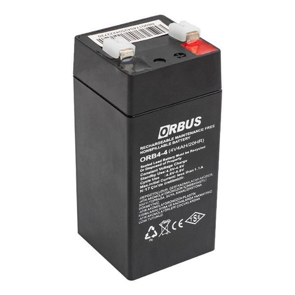 ORBUS ORB4-4 4 VOLT - 4 AMPER DİK AKÜ (45 X 45 X 100 MM) (4401) - Image 1