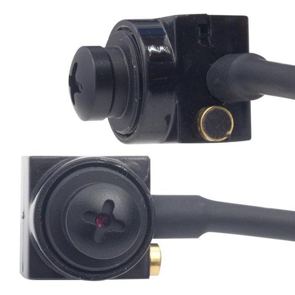 3.6MM 800 TVL 1/4 SENSOR MİKROFONLU SİYAH VİDA MODEL MİNİ KAMERA (4401) - Image 1