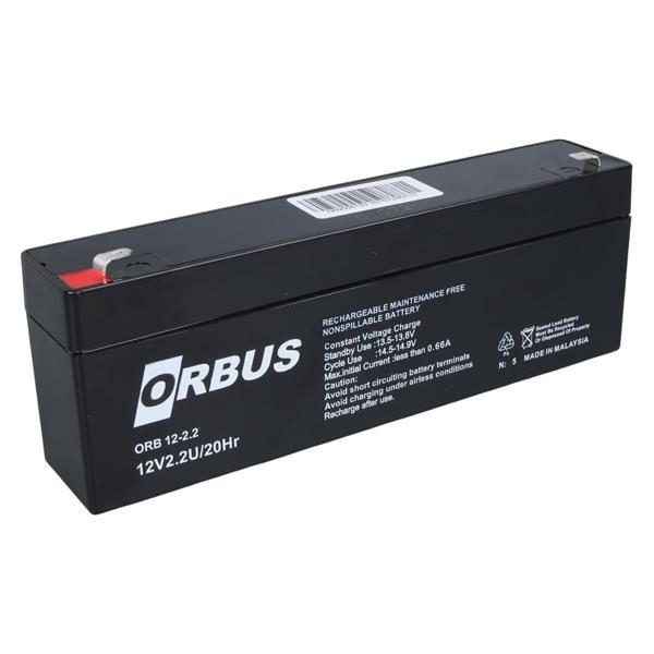 ORBUS 12 VOLT - 2.2 AMPER YATIK UZUN AKÜ (176 X 61 X 33 MM) (4401) - Image 1
