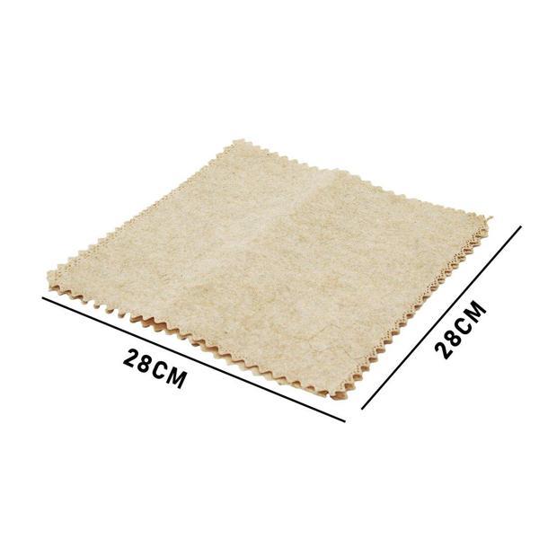 3 PCS 28X28CM YEŞİL LİF KABAK BİTİKİ ÜRETİMİ SAF DOĞAL TEMİZLİK BEZİ (4401) - Image 1
