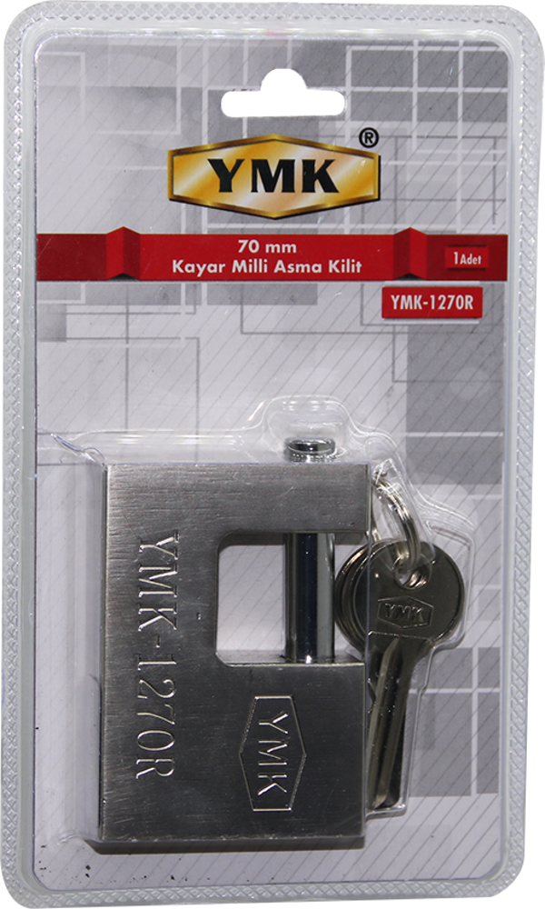 70MM GRİ KAYAR MİLLİ ASMA KİLİT (4401) - Image 1
