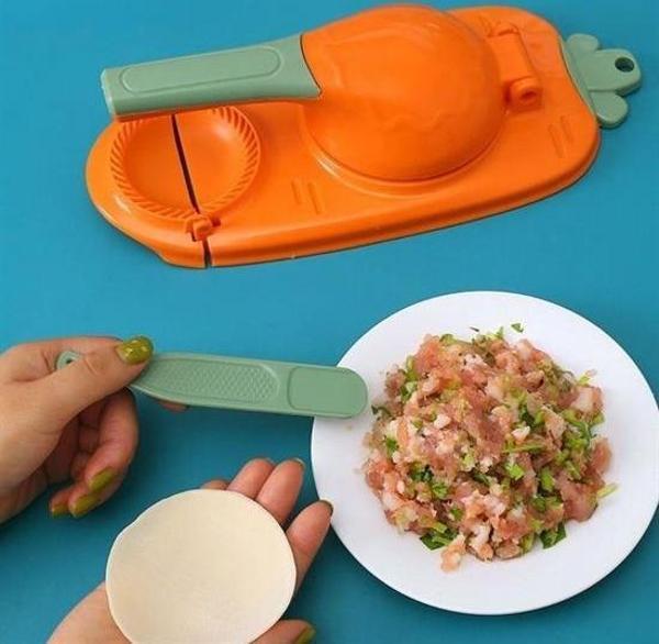 Havuç Tasarımlı Şık  Pratik  Börek Mantı Hamuru Presleme  Börek Yapma Kalıbı (4401) - Image 1