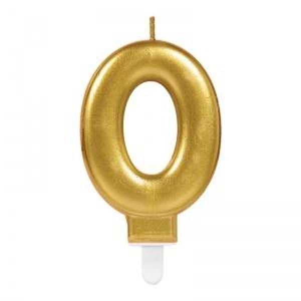 0 Rakam Mum Gold Renk (4401) - Image 1